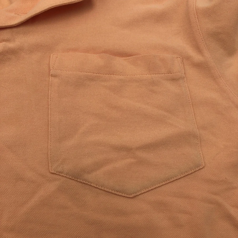 Munsingwear Mens Polo Shirt Orange Creamsicle Color Size‎ Large Chest Pocket